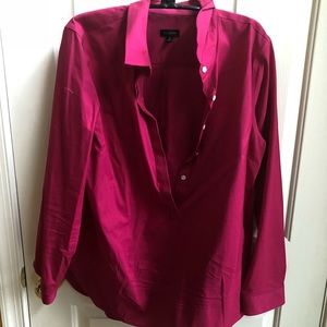 Talbots pink long sleeve button up